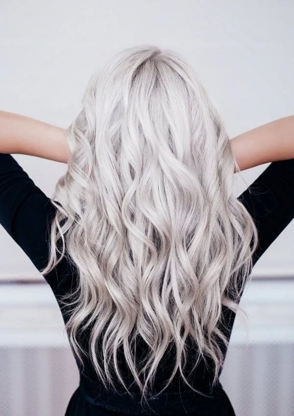Uniform Ash Blonde Collarbone Bob — Classy Icy Blonde Hair