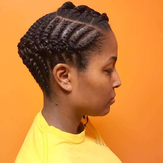 Geometric Flat Twists And Braids — Classy Kinky Hair