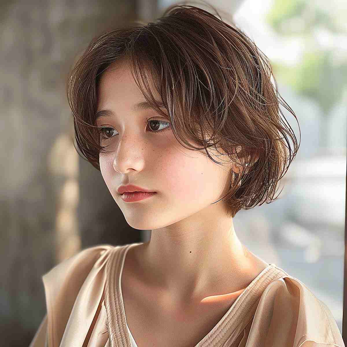 Ear-Length Layered Bob With Wispy Bangs — Classy Korean Haircuts