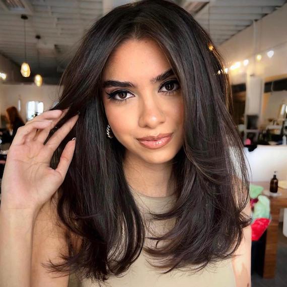 Mid-Back Straight Style With Volume — Classy Latina Hairstyles