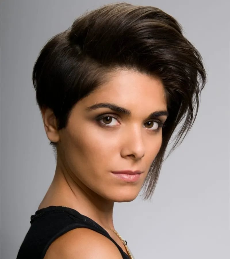 Asymmetrical Pixie With Side Part — Classy Latina Hairstyles