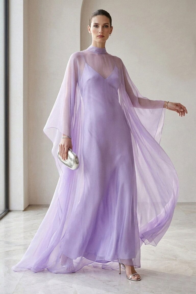 18 Classy Lavender Dress Outfits 2027 with Deep Purple Ruffles