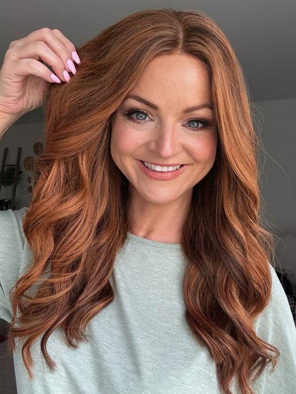 Mid-Back Auburn Layers With Soft Waves Mid-Back Auburn Layers With Soft Waves — Classy Layers Wig