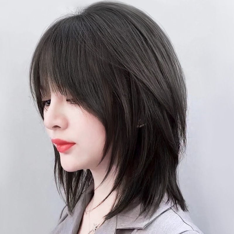 Collarbone Shag With Textured Layers Collarbone Shag With Textured Layers — Classy Layers Wig