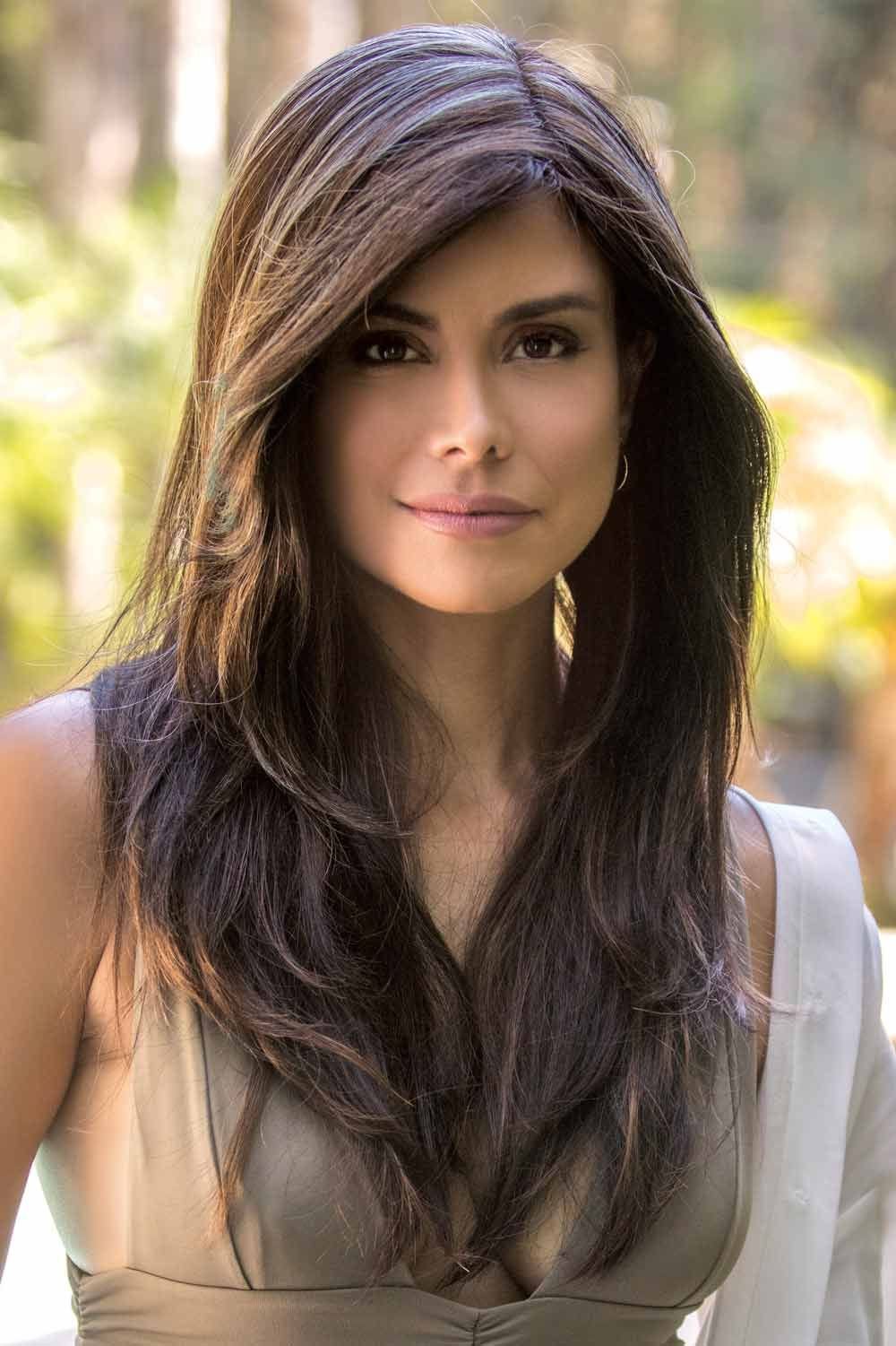 Mid-Back Straight Hair With Subtle Layers Mid-Back Straight Hair With Subtle Layers — Classy Layers Wig