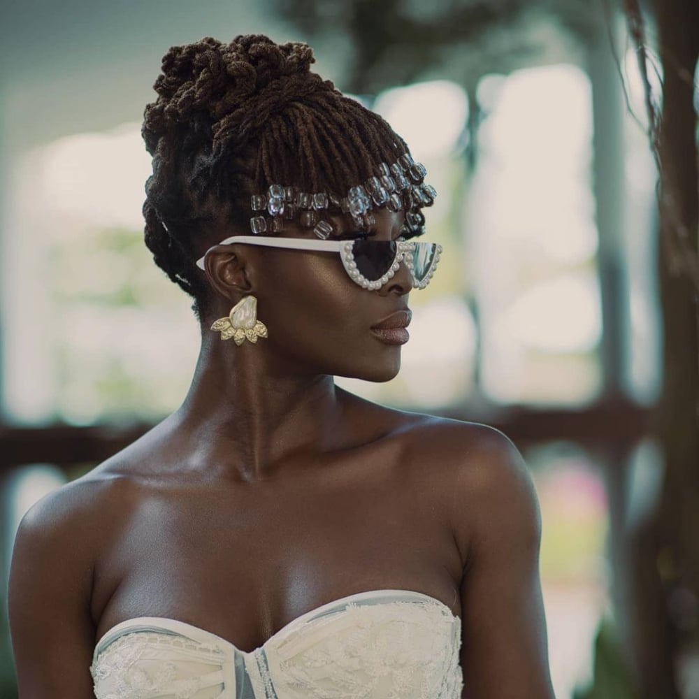 Elegant Updo With Thick Coily Mid-Back Locs — Classy Locs Hair