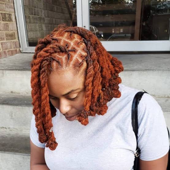 Shoulder Length Locs In Vibrant Copper Red — Classy Locs Hair
