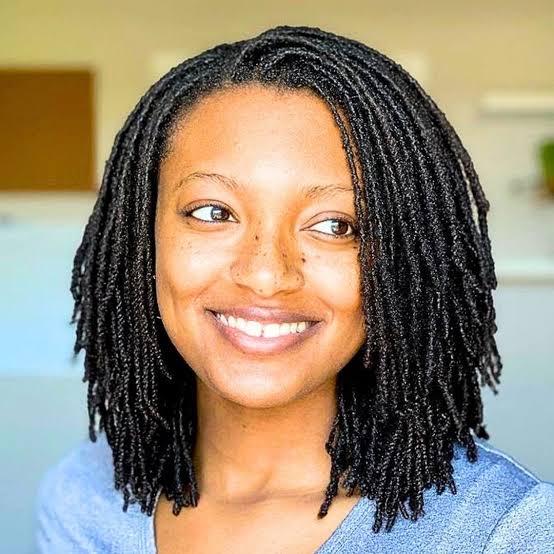 Thick Wavy Collarbone Length Black Locs — Classy Locs Hair