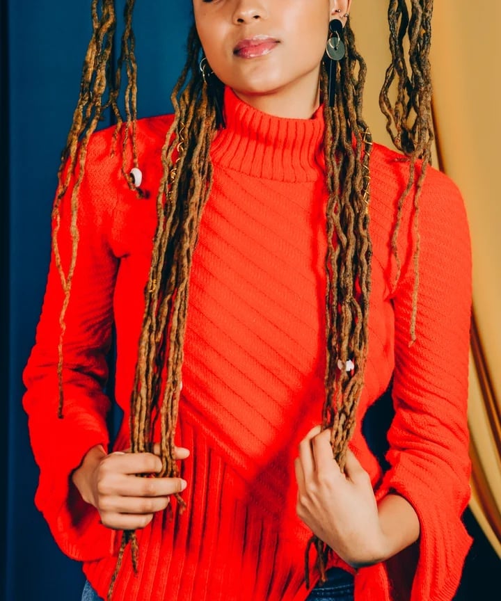 Mid-Back Wavy Locs With Hair Accessories — Classy Locs Hair