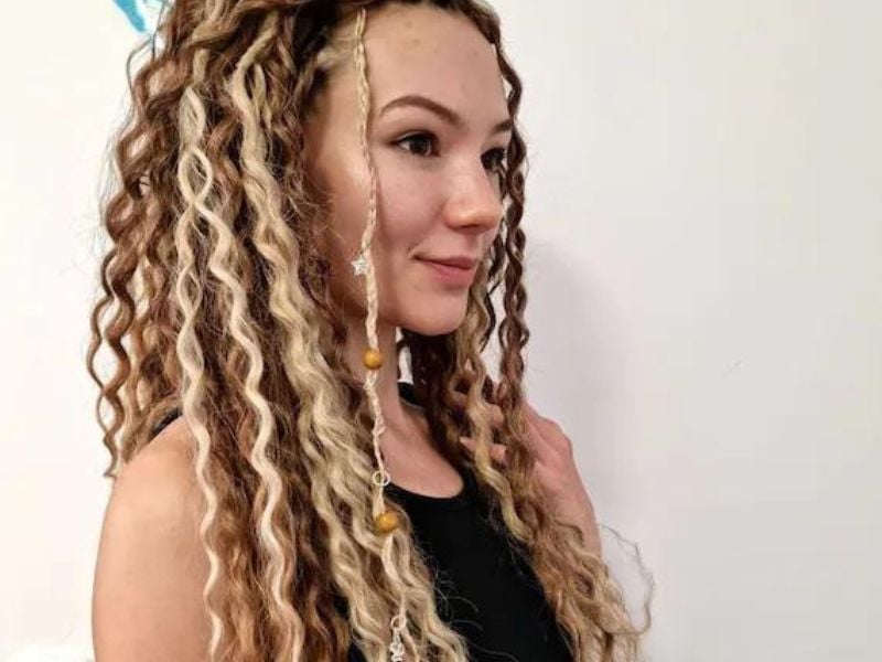 Mid-Back Faux Locs With Beads and Charms — Classy Locs Hair