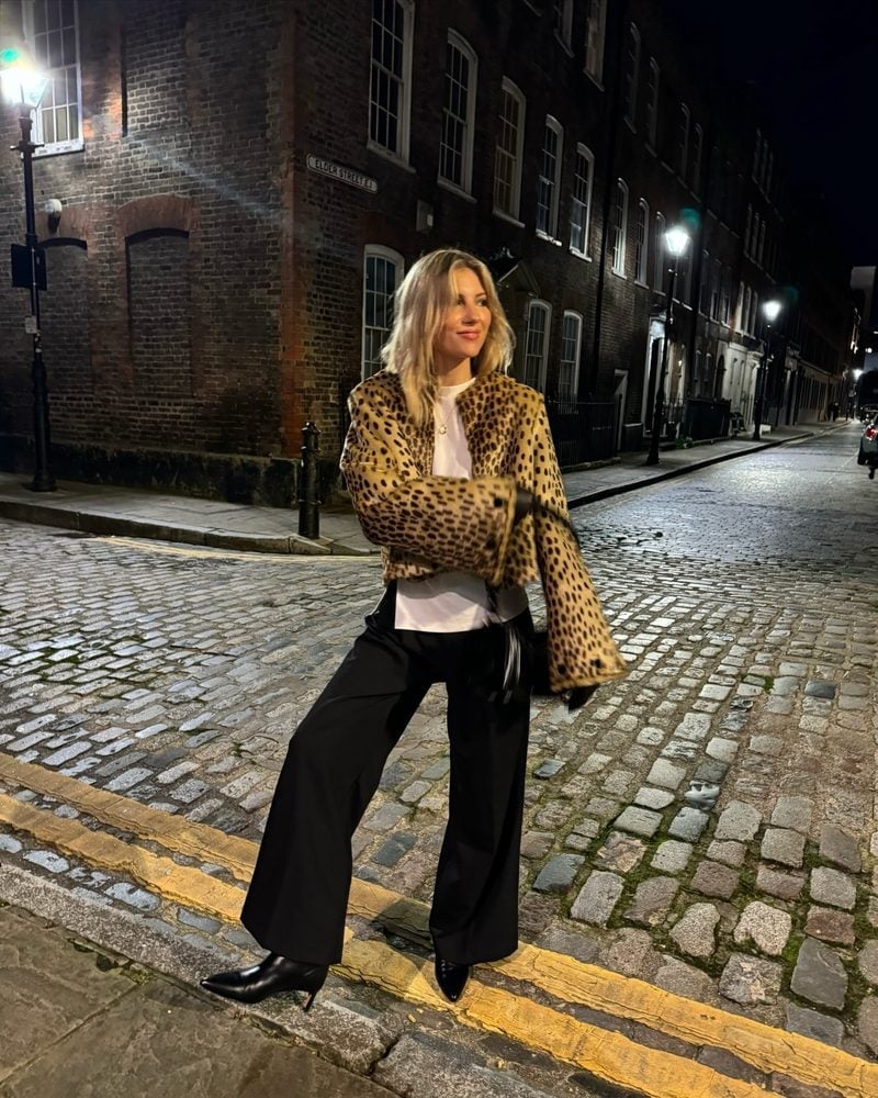 Leopard Print Jacket with Wide-Leg Trousers Leopard Print Jacket with Wide-Leg Trousers — Classy London Outfits