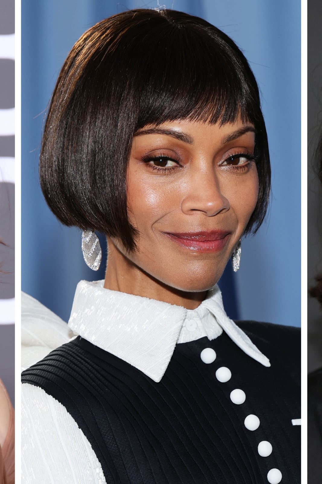 Thick Wavy Bob With Side-Swept Bangs — Classy Long Bob