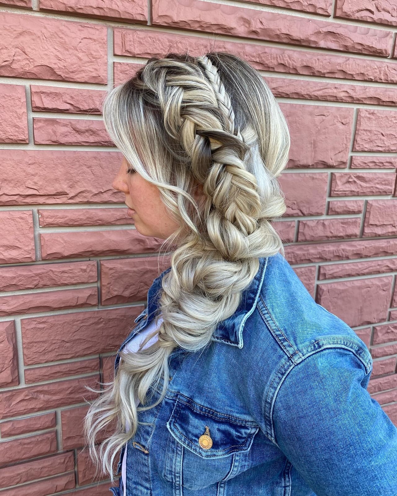 Mid-Back Loose Braids With Wavy Texture — Classy Long Braids