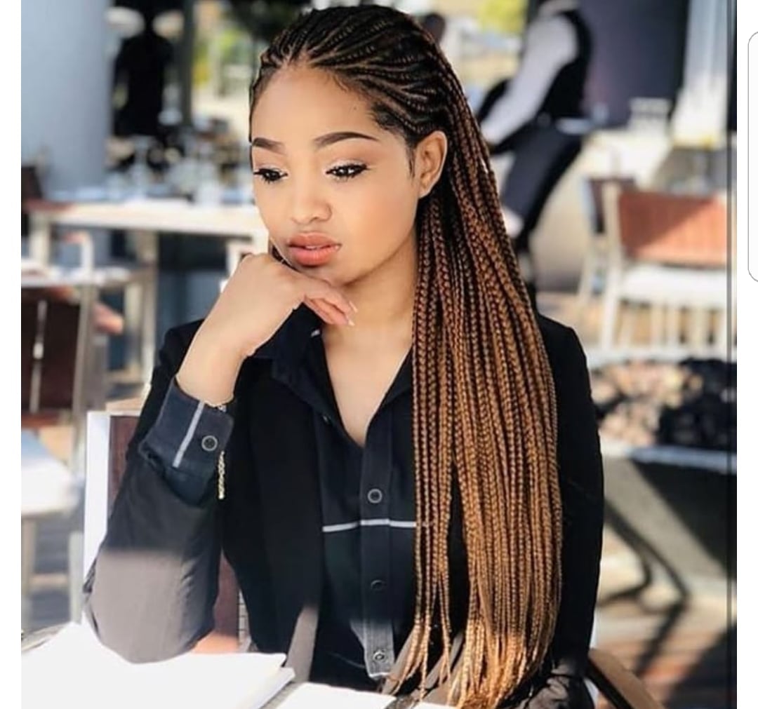 Long Box Braids With Brown To Blonde Ombre — Classy Long Braids