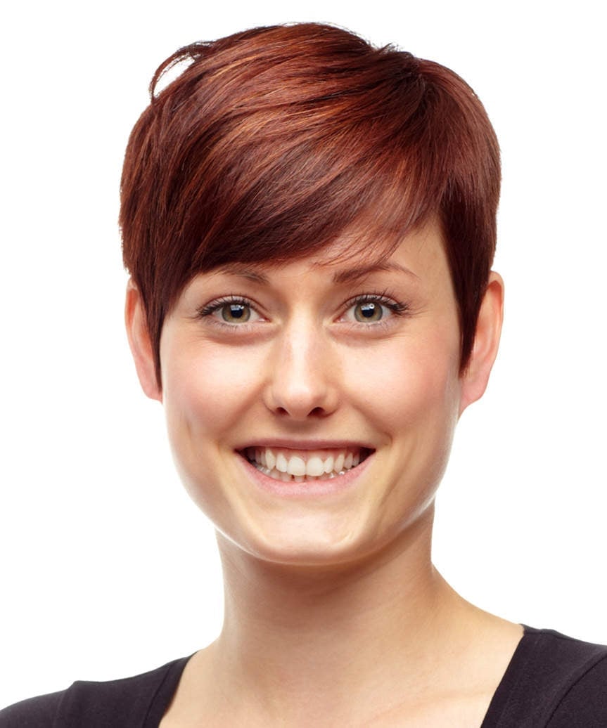 Vibrant Red Pixie With Volume — Classy Long Pixie