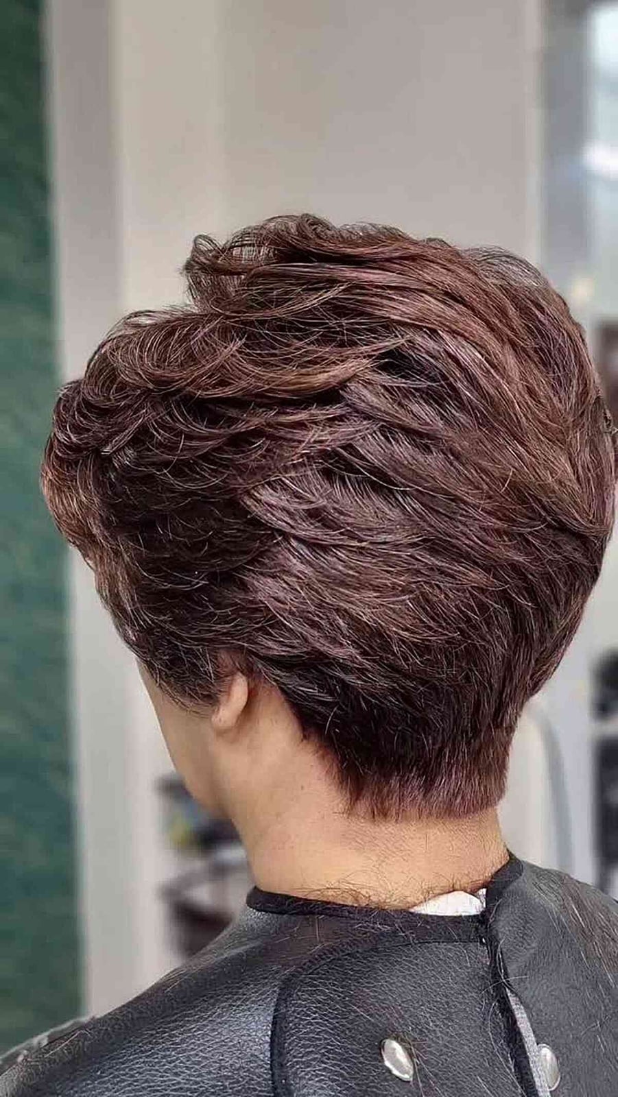 Pixie Bob With Blunt Copper Fringe — Classy Long Pixie