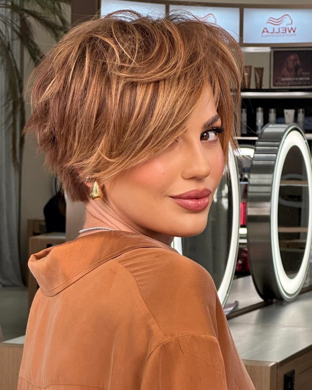 Textured Pixie With Honey Blonde Lowlights — Classy Long Pixie
