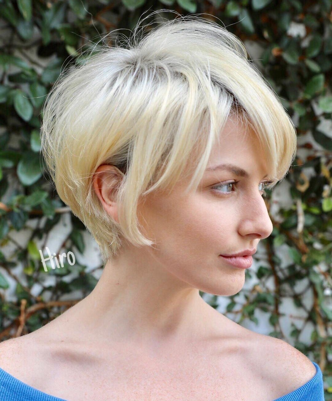 Ash Blonde Layered Pixie With Wispy Bangs — Classy Long Pixie