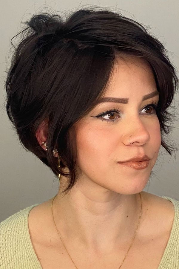 Platinum Blonde Pixie With Soft Waves — Classy Long Pixie