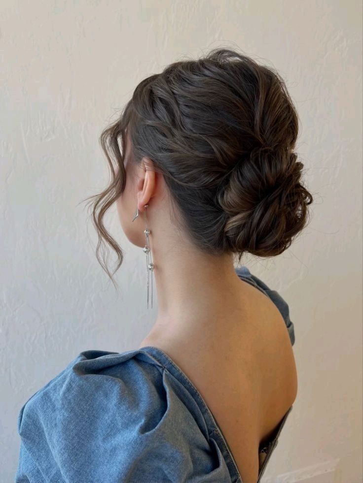 Dark Brown Balayage Loose Updo Dark Brown Balayage Loose Updo — Classy Loose Updo
