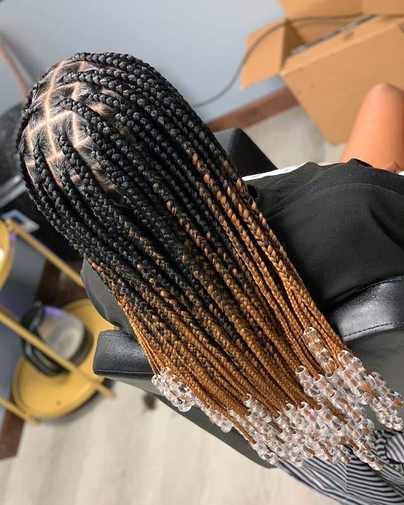 Knotless Braids Ombre Color Transition Knotless Braids Ombre Color Transition — Classy Medium Braids