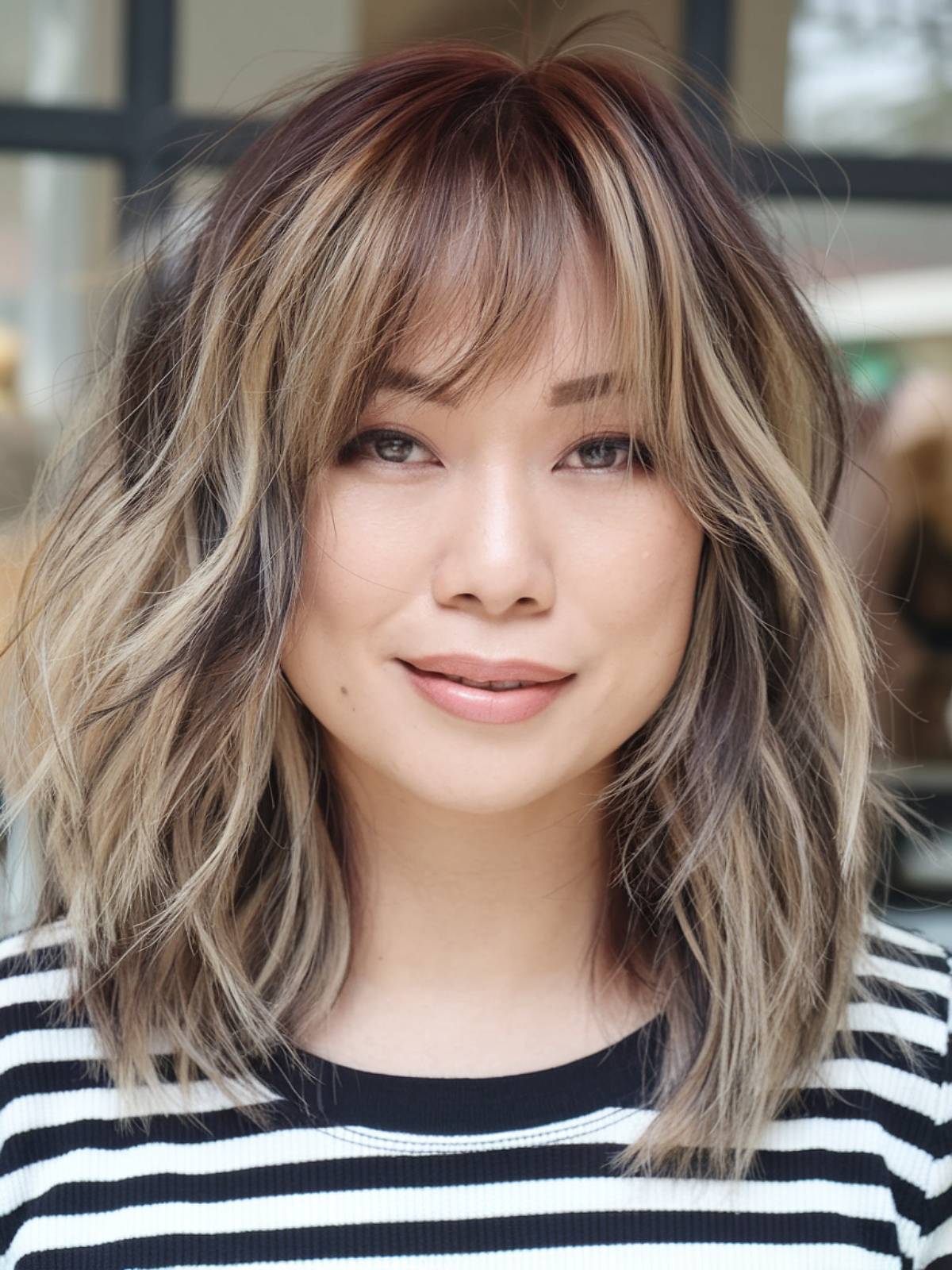 Collarbone Lob With Wispy Bangs — Classy Medium Length Haircuts