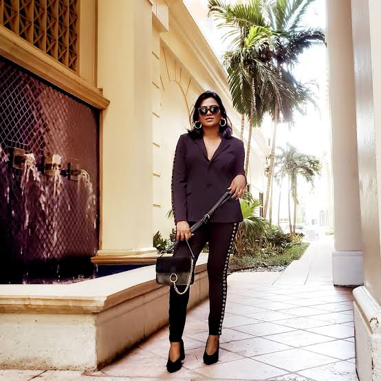 Purple Embellished Suit for Smart Casual — Classy Miami Outfits
