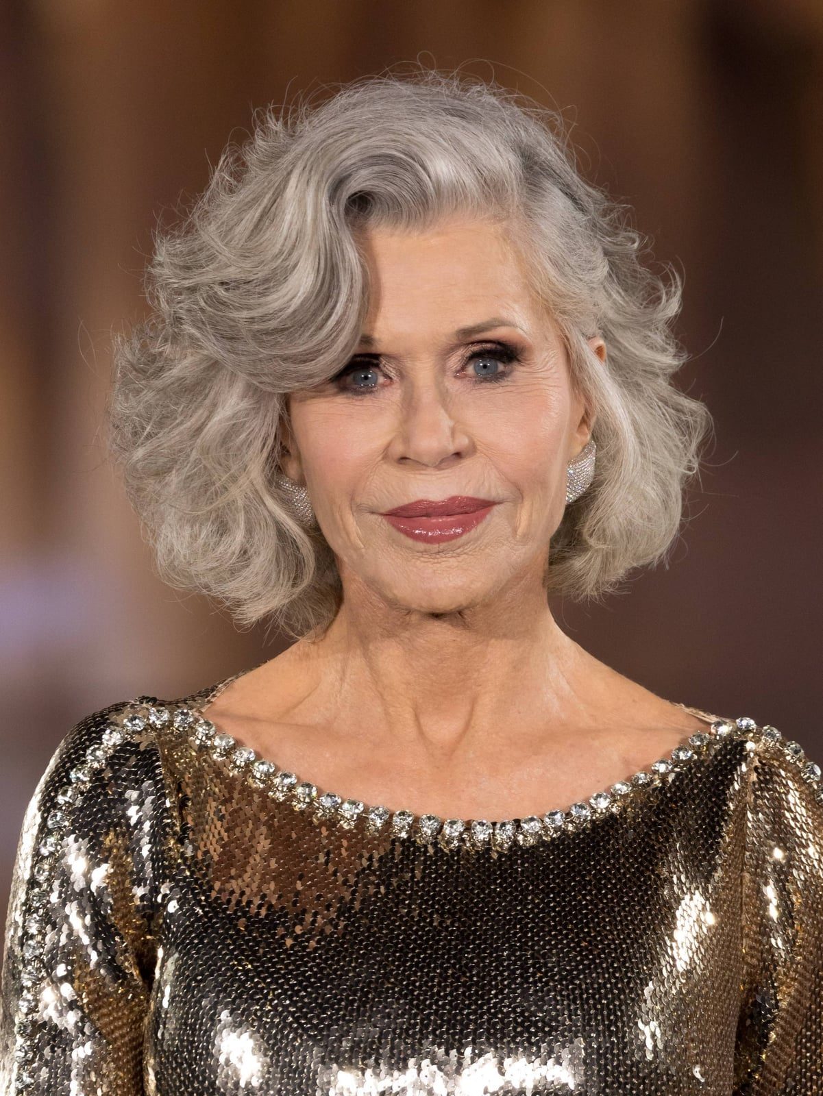 Textured Chin Bob Silver Grey — Classy Mid Length Hair