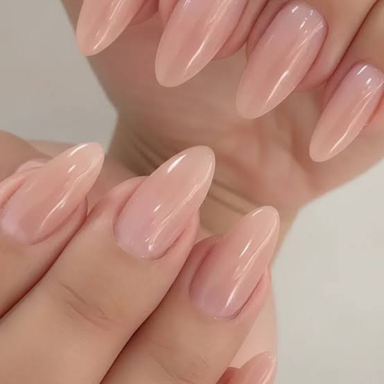Short Almond Nude Tortoiseshell French Tips Short Almond Nude Tortoiseshell French Tips — Classy Nail Extensions