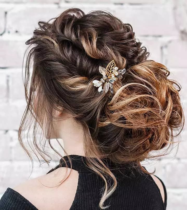 Long Updo With Braids And Curtain Bangs Long Updo With Braids And Curtain Bangs — Classy New Hairstyles