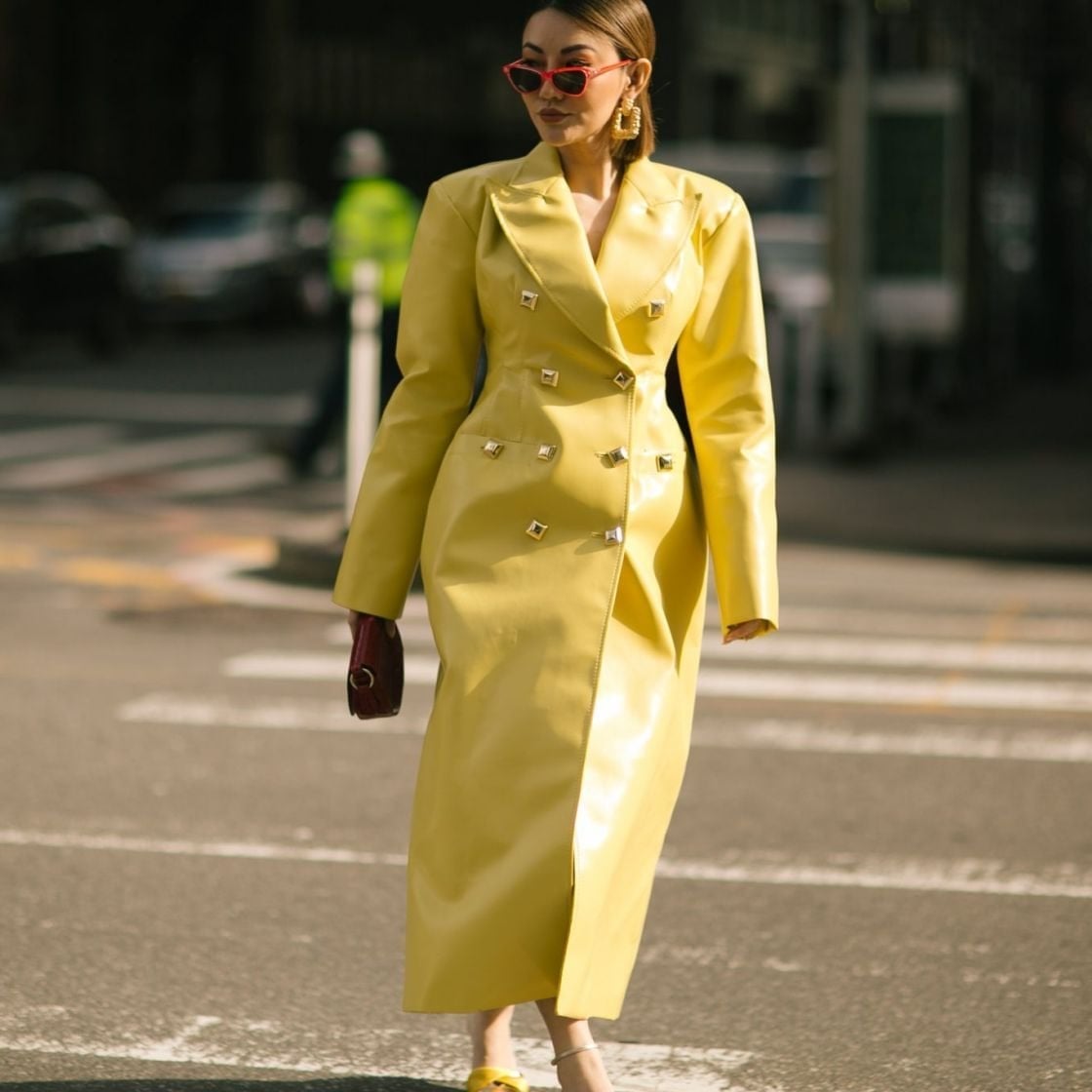 Yellow Patent Leather Coat as a Statement Piece Yellow Patent Leather Coat as a Statement Piece — Classy New York Outfits