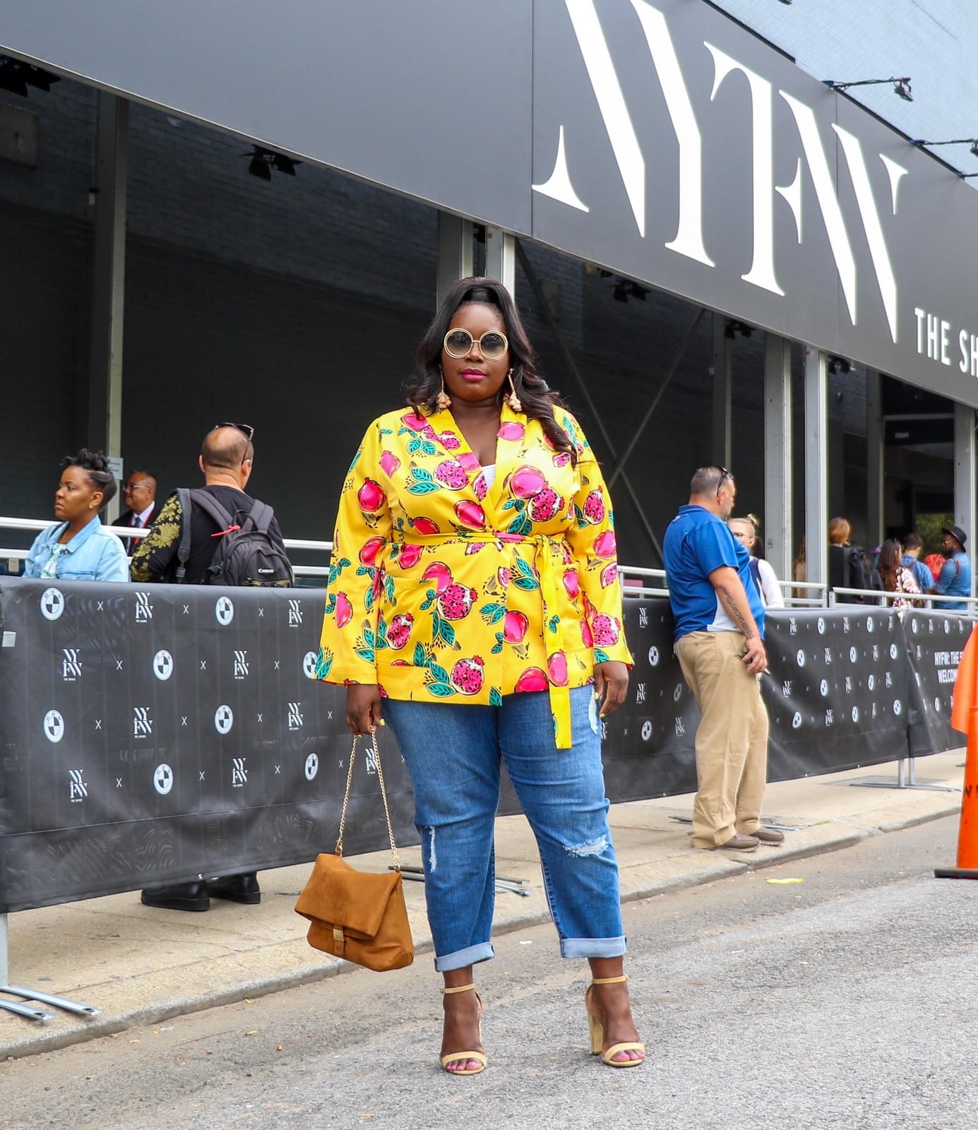 Floral Wrap Jacket With Distressed Jeans — Classy New York Style