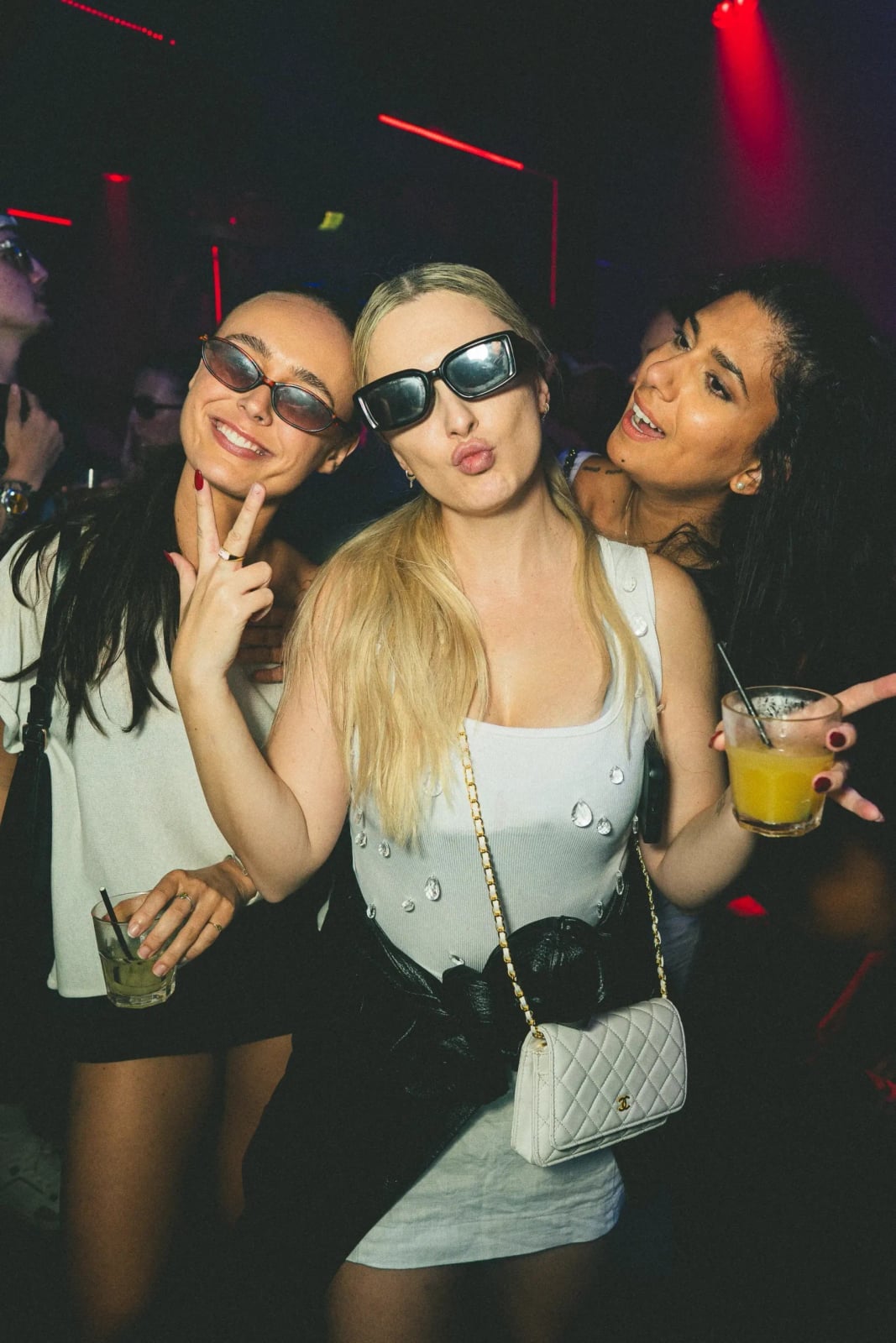 White Ribbed Tank Top with Faux Leather Jacket — Classy Night Club Outfit