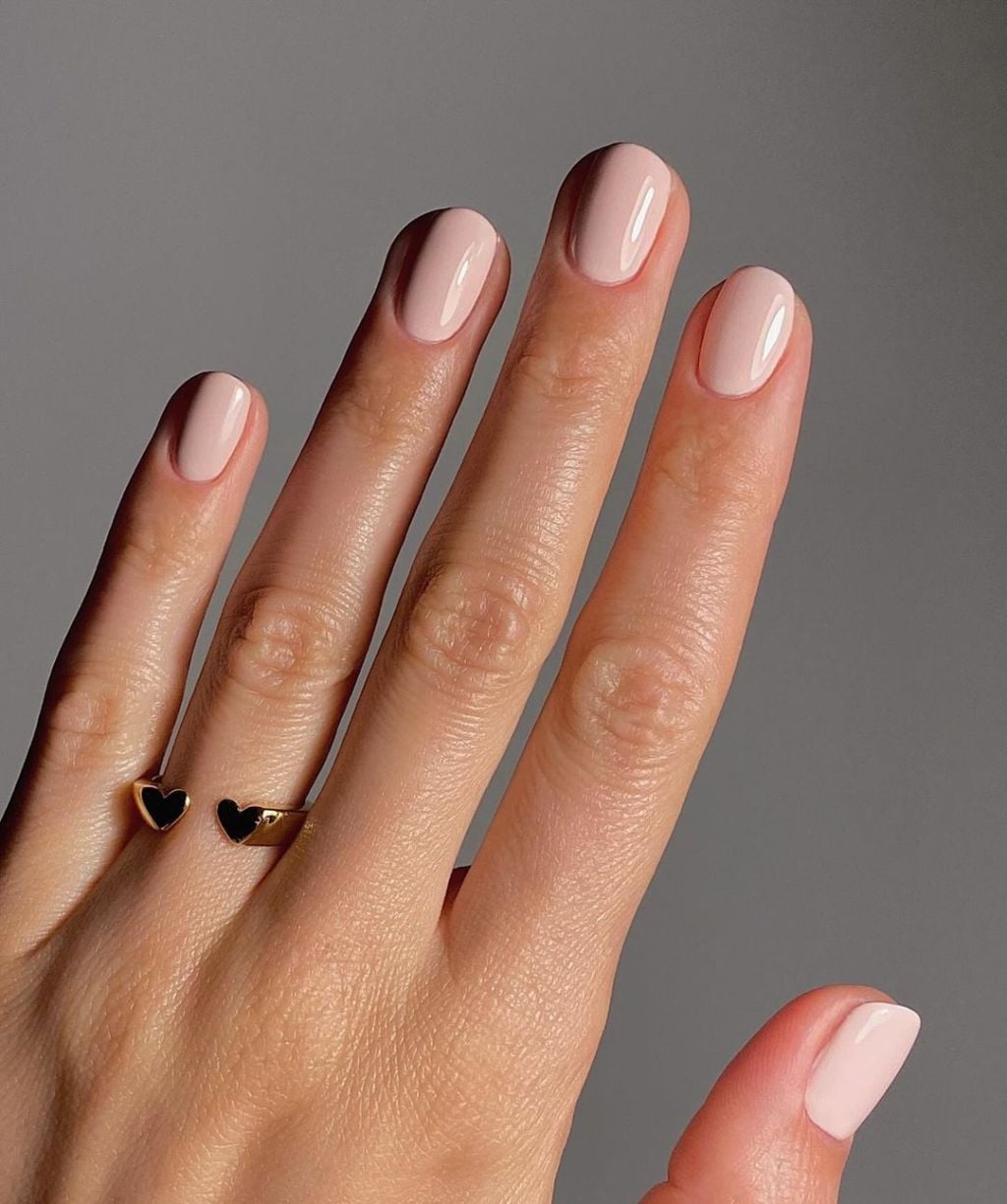 Milky Pink Soft Square Nails — Classy Nurse Nails