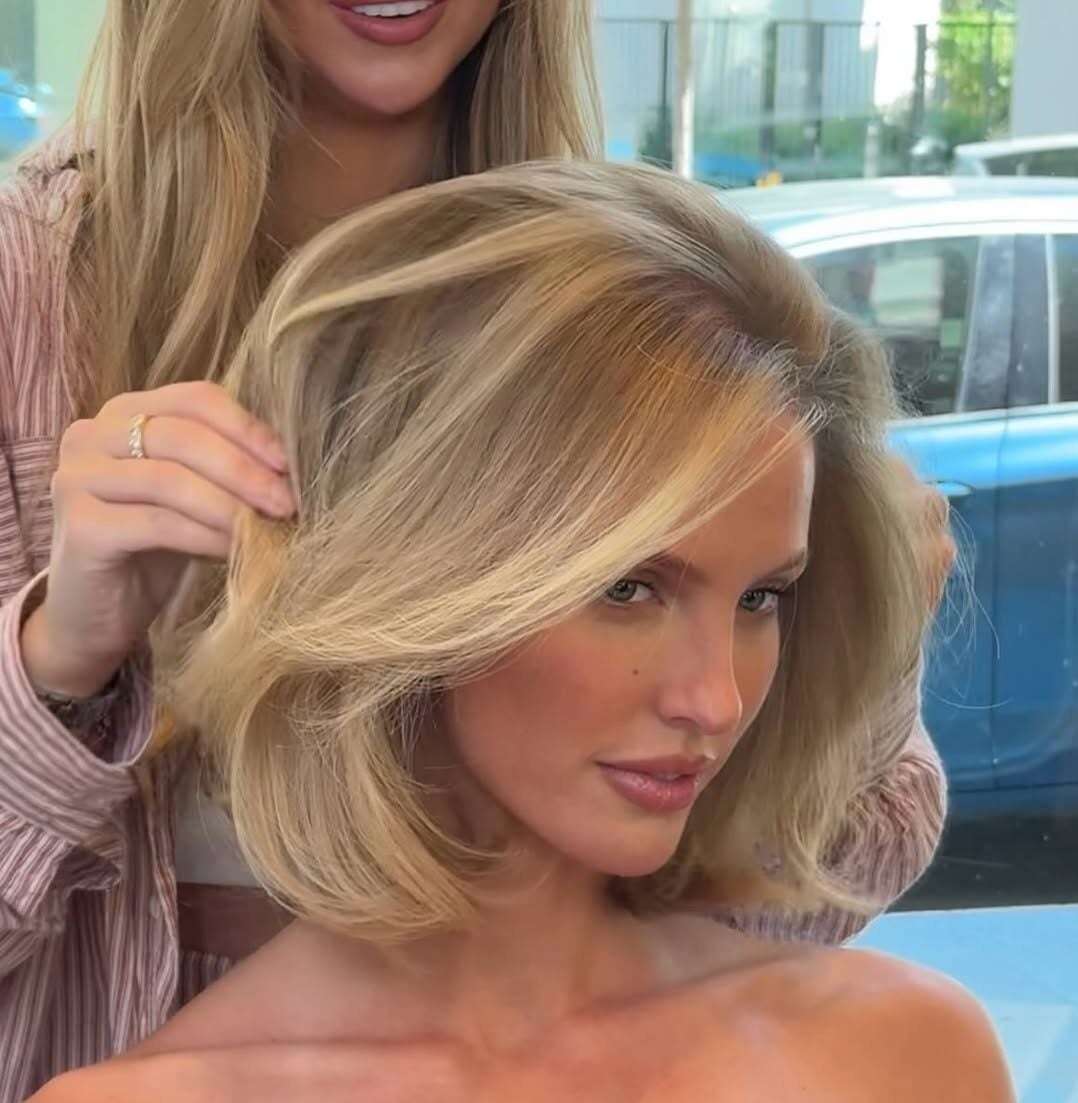 Blonde Bob With Root Shadow Blonde Bob With Root Shadow — Classy Old Money Haircuts