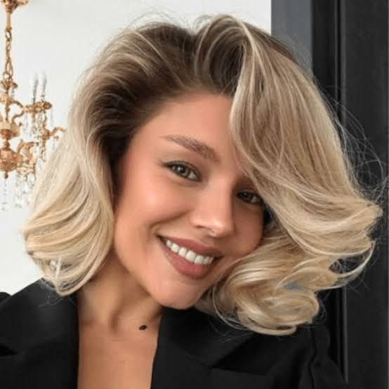 Ash Blonde Bob Voluminous Blowout, Close-Up Take Ash Blonde Bob Voluminous Blowout, Close-Up Take — Classy Old Money Haircuts