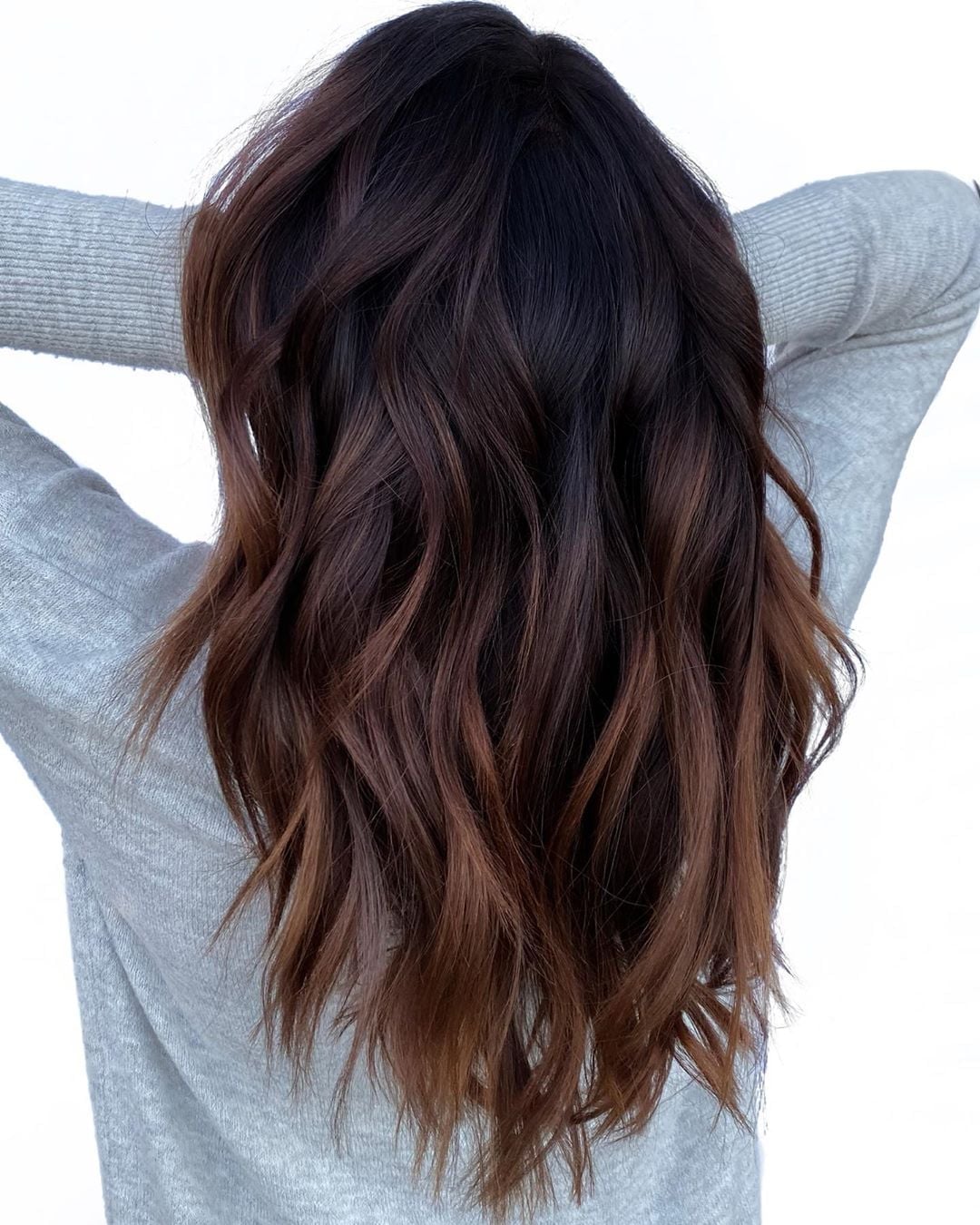Thick Wavy Ombre Dark Brown To Warm Blonde, Everyday Version Thick Wavy Ombre Dark Brown To Warm Blonde, Everyday Version — Classy Ombre Hair