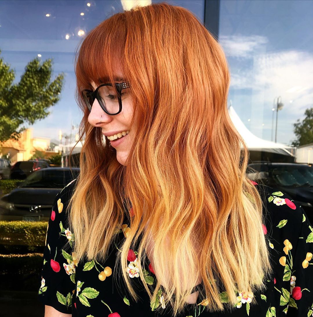 Side Part Collarbone Ombre Dark Brown To Ash Blonde, Wavy Side Part Collarbone Ombre Dark Brown To Ash Blonde, Wavy — Classy Ombre Hair