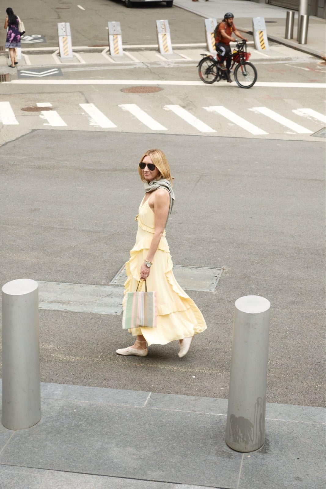 Pale Yellow Tiered Ruffle Dress Pale Yellow Tiered Ruffle Dress — Classy Outdoor Outfit