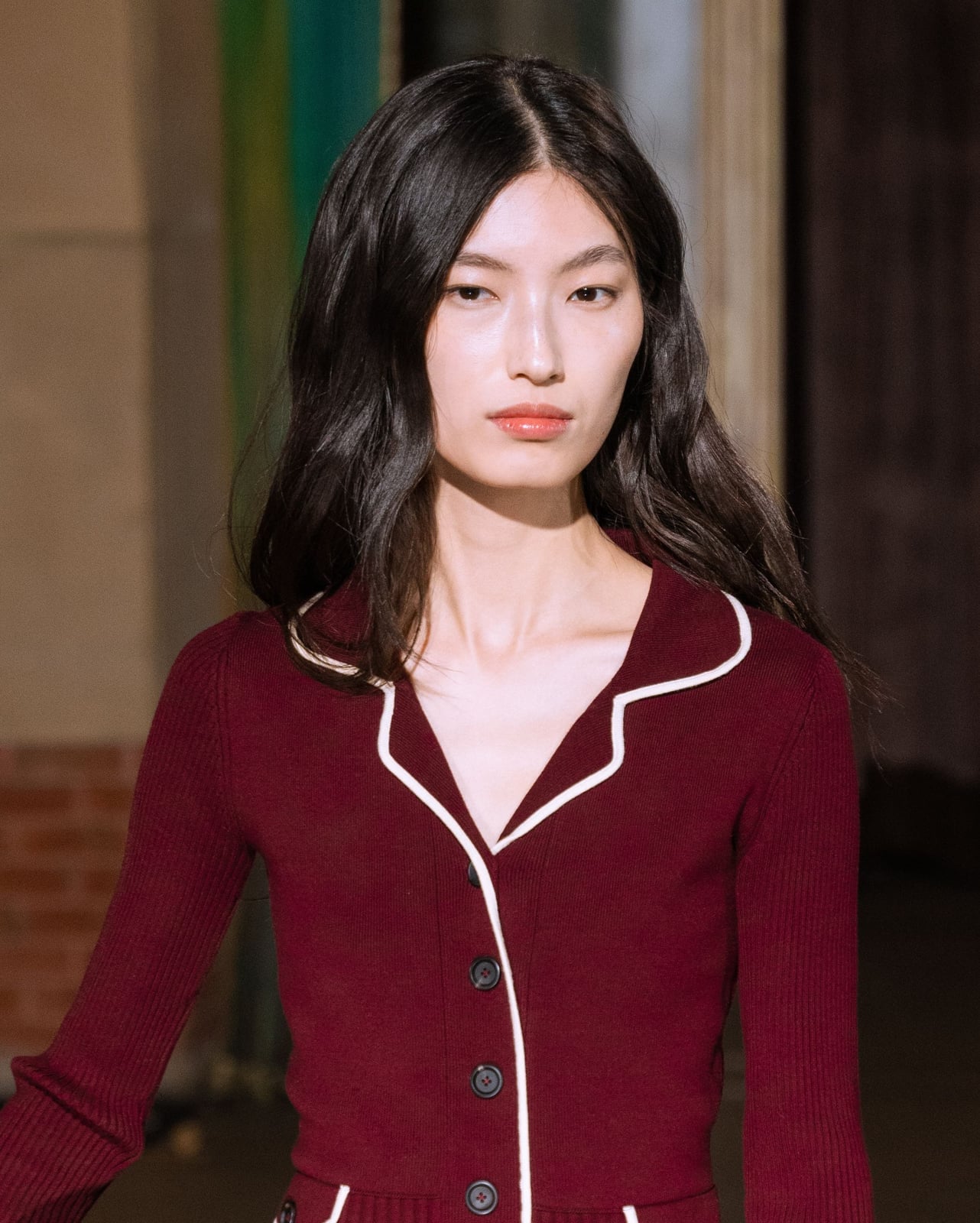 Chin Length Bob With Blunt Bangs, Dark Brown — Classy Outfit Hair