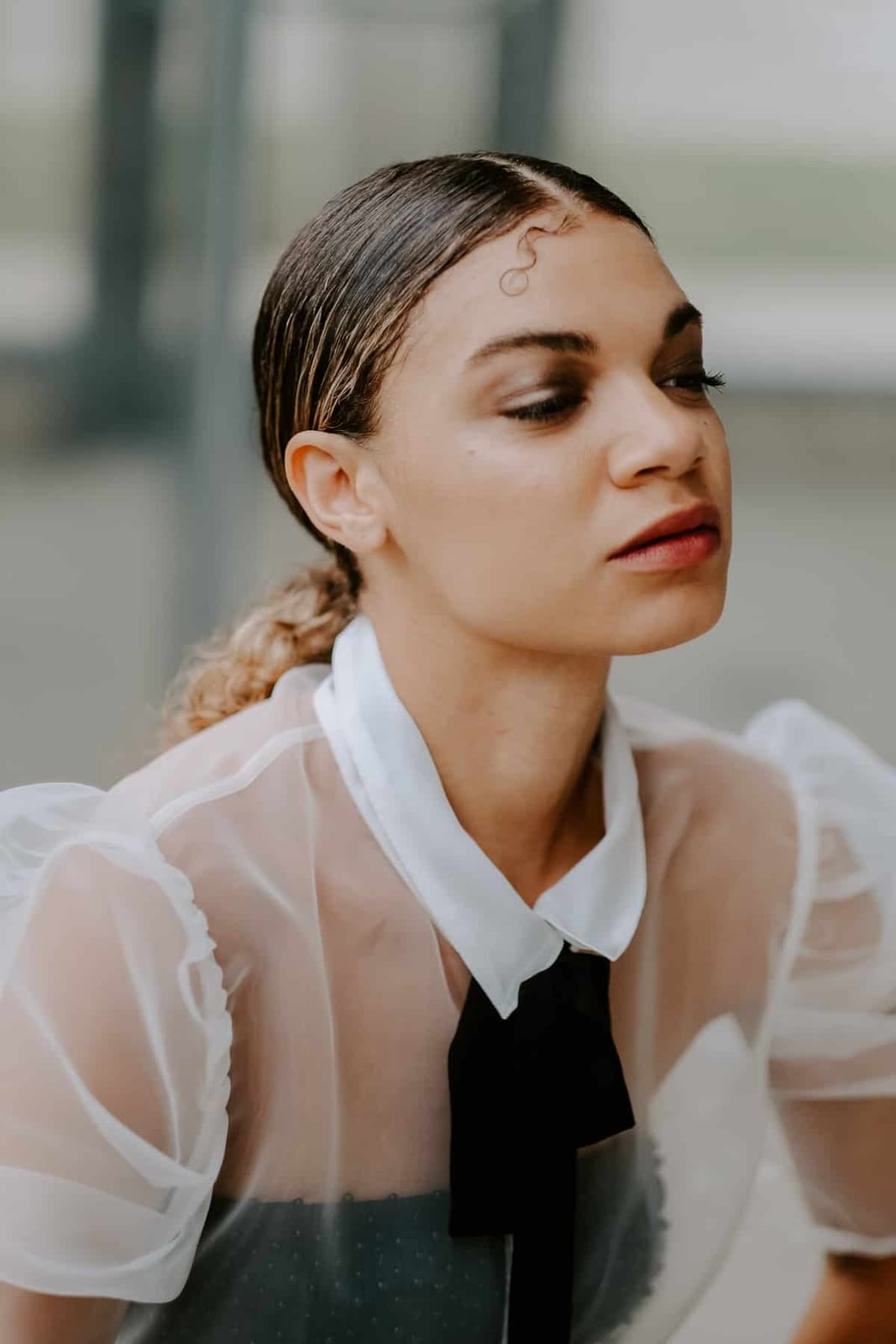 Long Slicked Back Fine Hair — Classy Outfit Hair