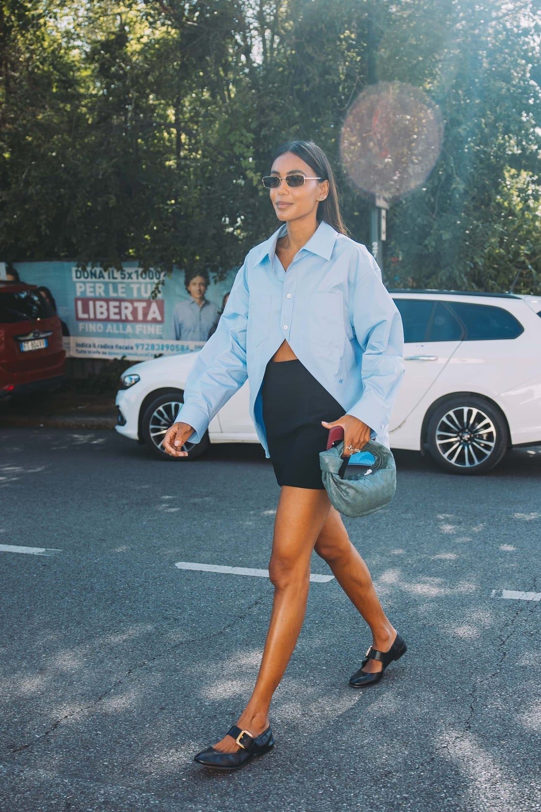 Mary Jane Flats with a Cropped Shirt and Mini Skirt Mary Jane Flats with a Cropped Shirt and Mini Skirt — Classy Outfits with Flats