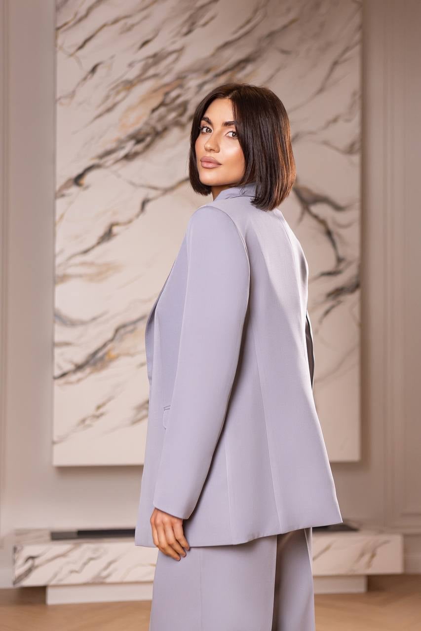 Oversized Light Purple Blazer with Matching Trousers Oversized Light Purple Blazer with Matching Trousers — Classy Oversize Outfits