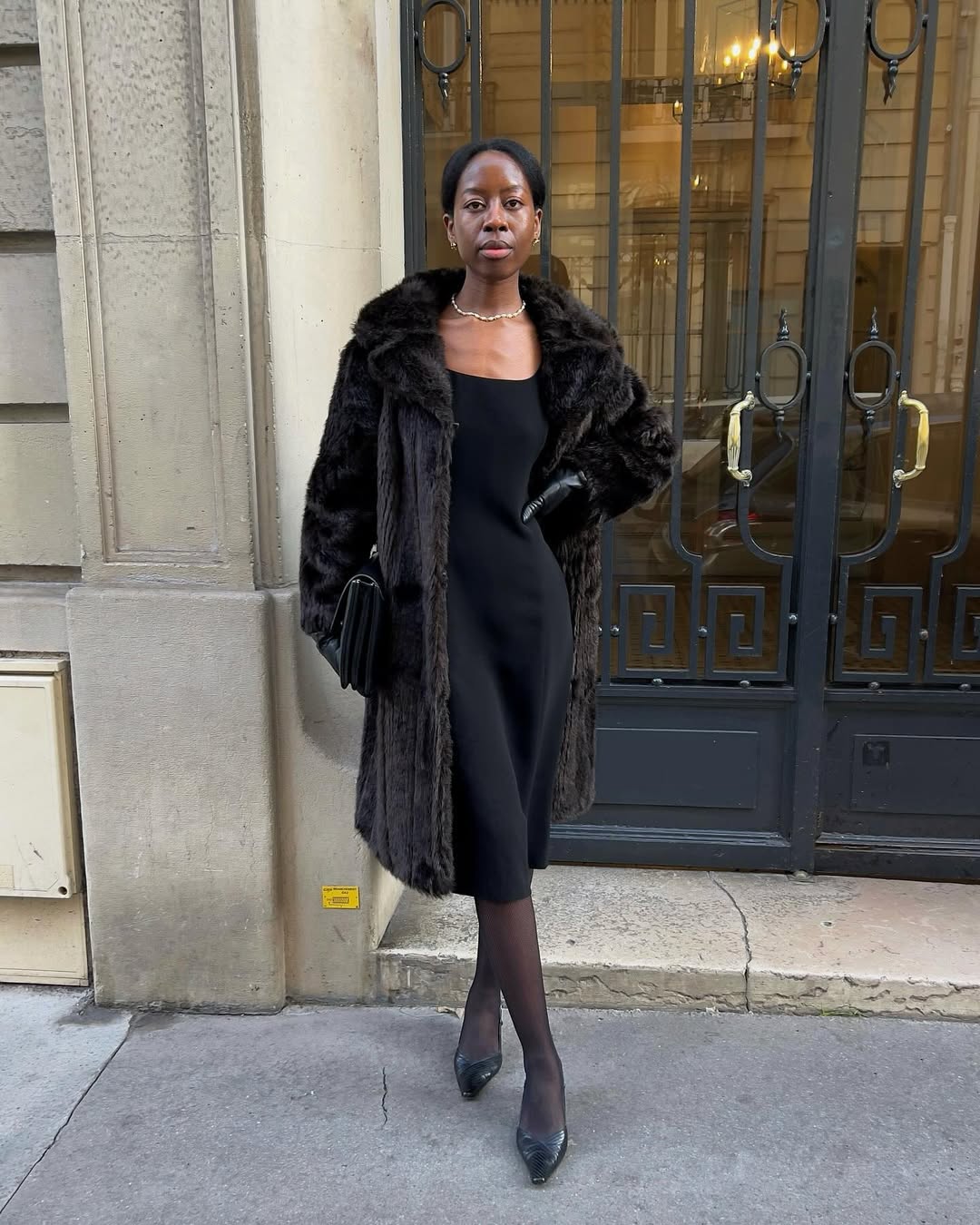 Long Black Coat with White Sneakers Long Black Coat with White Sneakers — Classy Paris Outfits