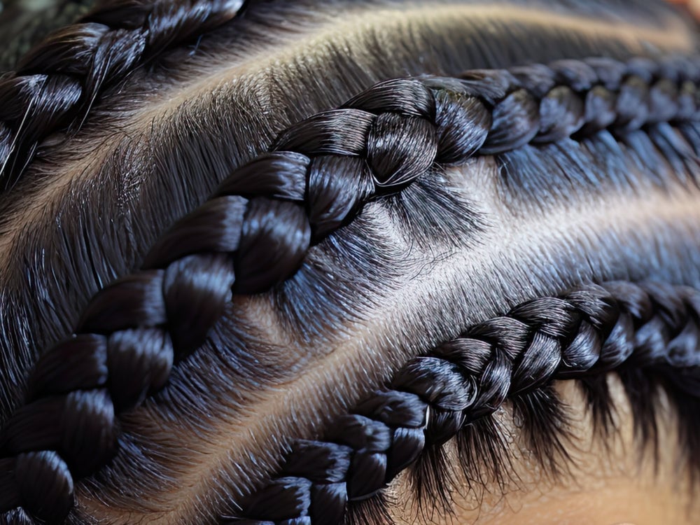 Thick Dark Brown Parting Braids Thick Dark Brown Parting Braids — Classy Parting Braids
