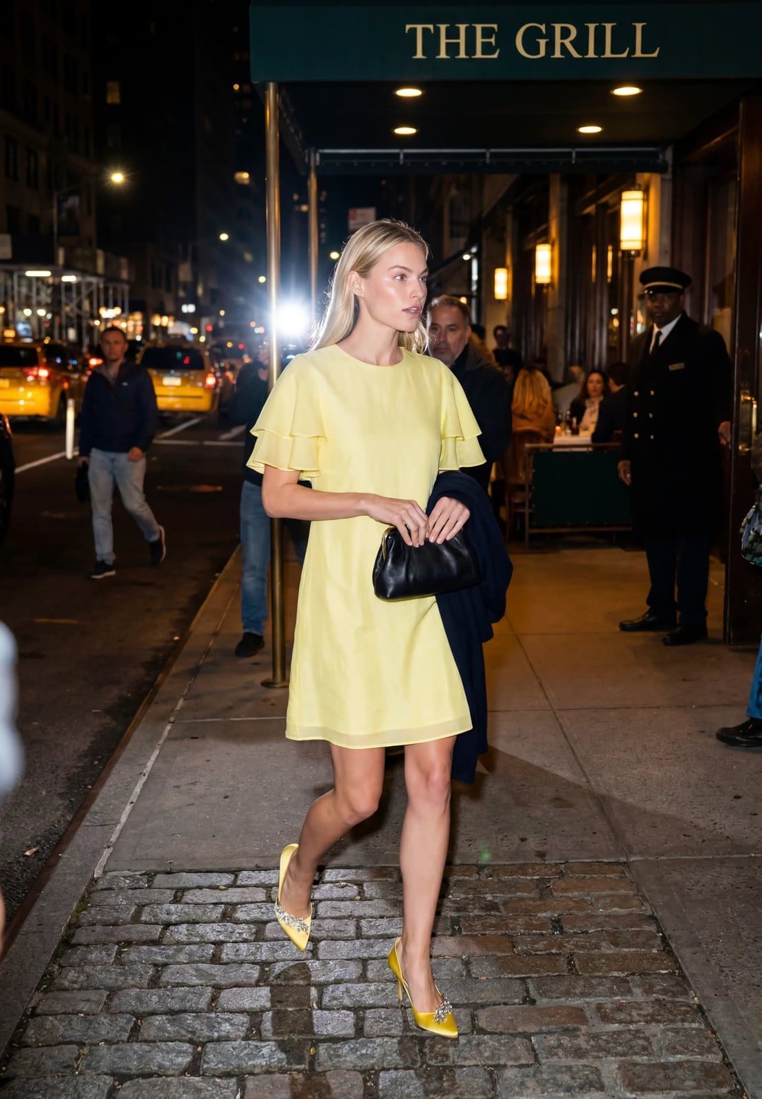 Pastel Yellow Mini Dress with Ruffled Sleeves — Classy Pastel Outfits