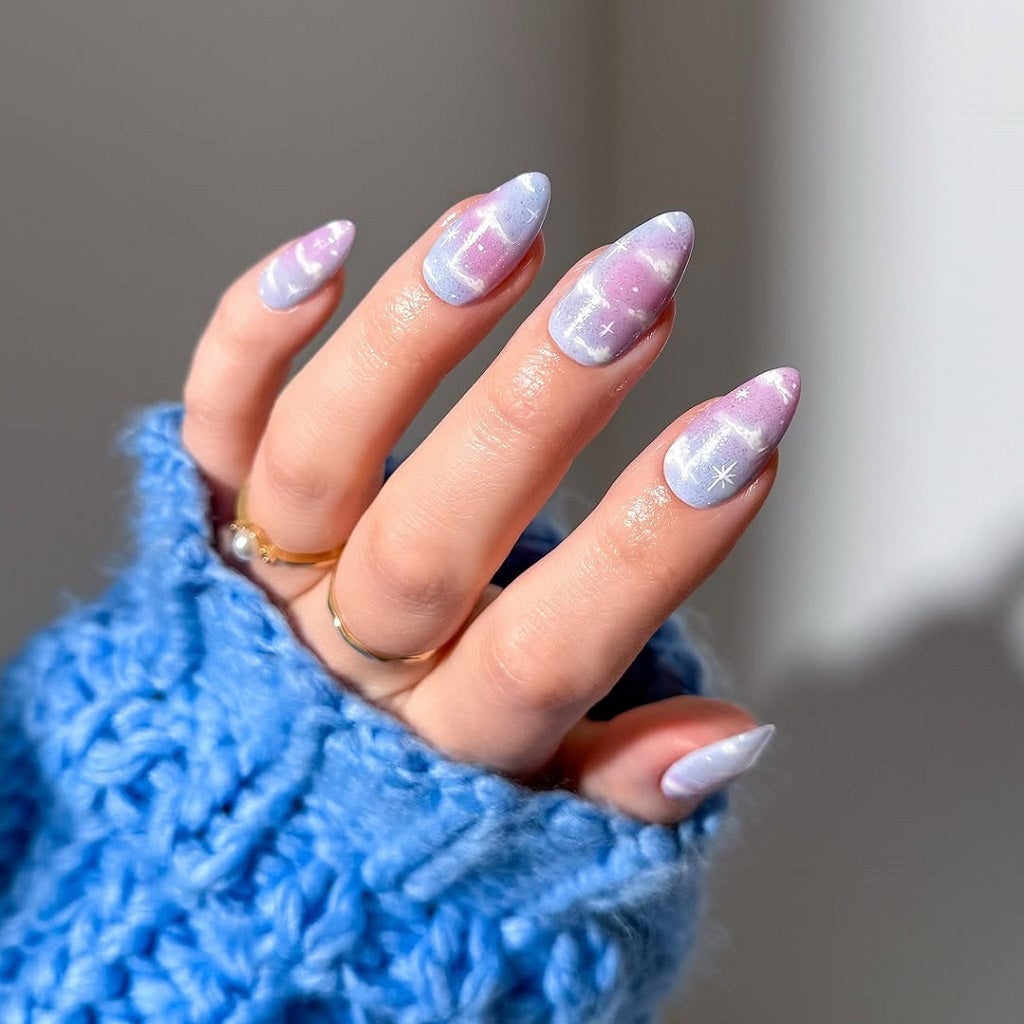 Celestial Periwinkle Pink Gradient Nails Celestial Periwinkle Pink Gradient Nails — Classy Periwinkle Nails