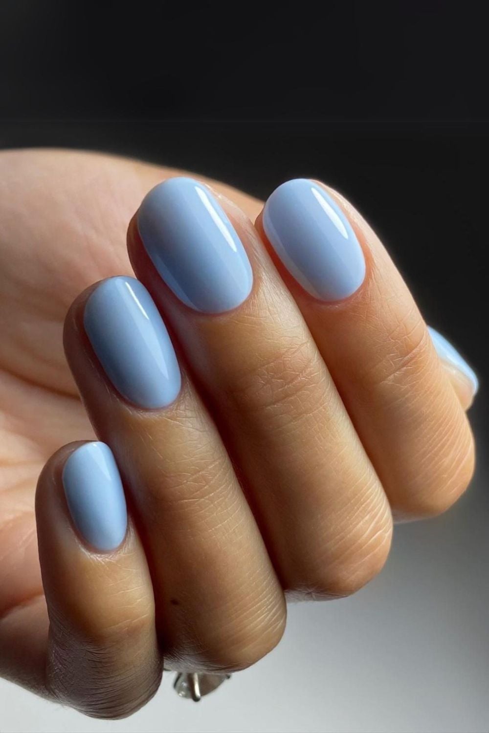 Vibrant Short Almond Periwinkle Polish Vibrant Short Almond Periwinkle Polish — Classy Periwinkle Nails