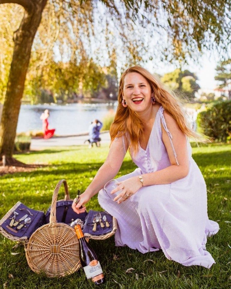 Lilac Maxi Dress for a Daytime Outdoor Event — Classy Picnic Outfit