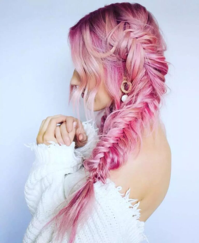 19 Classy Pink Braids for Collarbone Length Hairstyles 2027